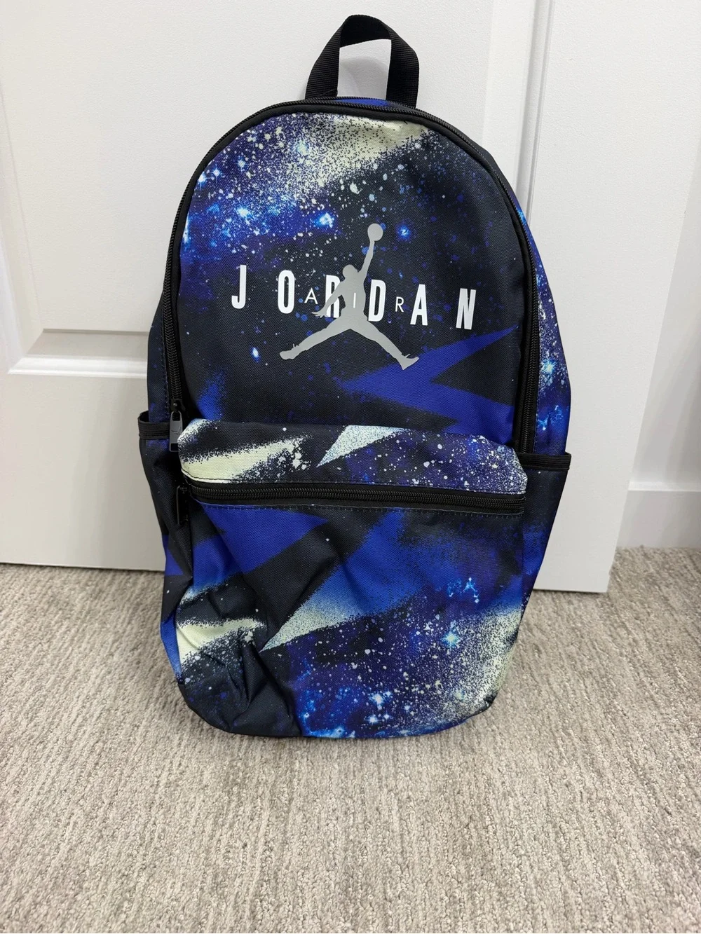 Jordan Kids Galaxy Print Backpack in Purple and Blue
